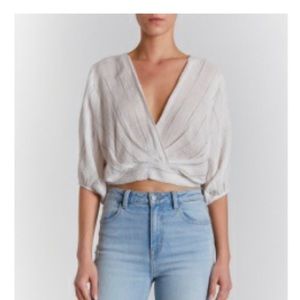 Cropped wrap top